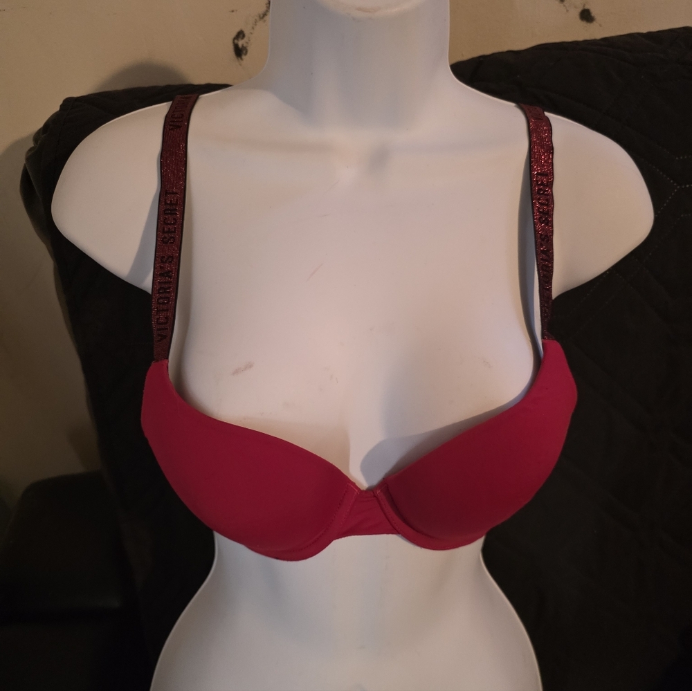 VICTORIA'S SECRET T Shirt Push Up 34 A Lot Of 2 Bling Straps